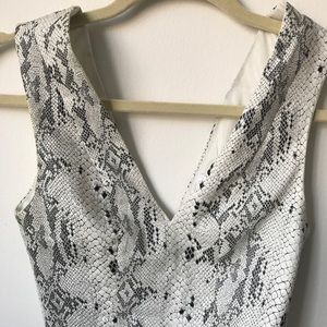 Snakeskin crop top from LF. Worn once.